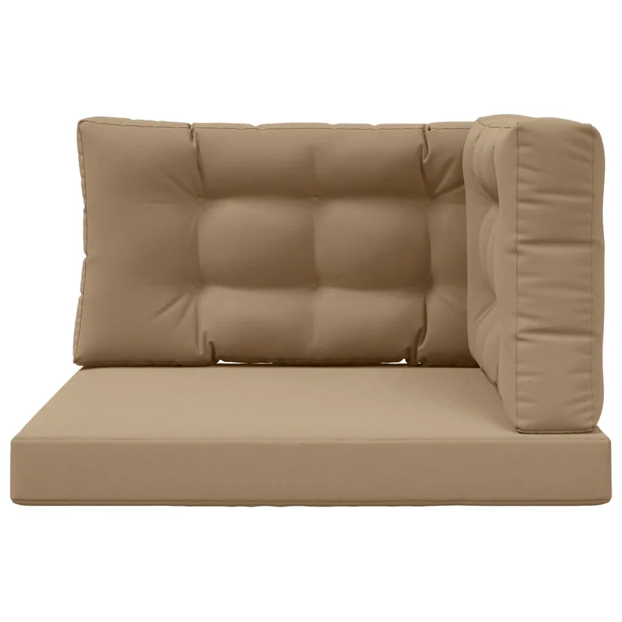 Coussin de canapé d'extérieur 3 pcs Taupe Polyester - 6