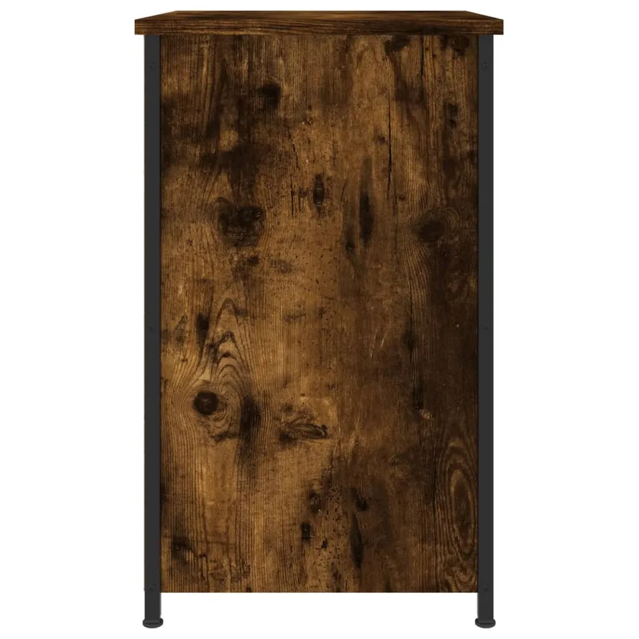 Tables de chevet 2 pcs chêne fumé 40x36x60 cm bois d’ingénierie - 8