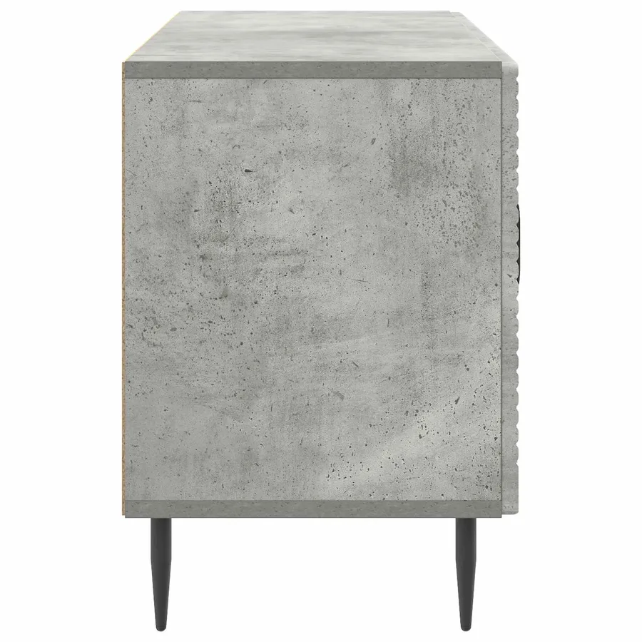 Meuble TV Gris béton 99 x 34,5 x 50 cm Bois d'ingénierie - 7