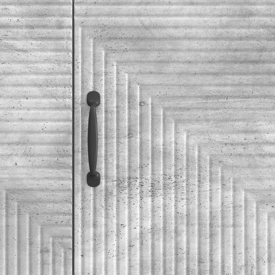 Meuble TV Gris béton 99 x 34,5 x 50 cm Bois d'ingénierie - 8