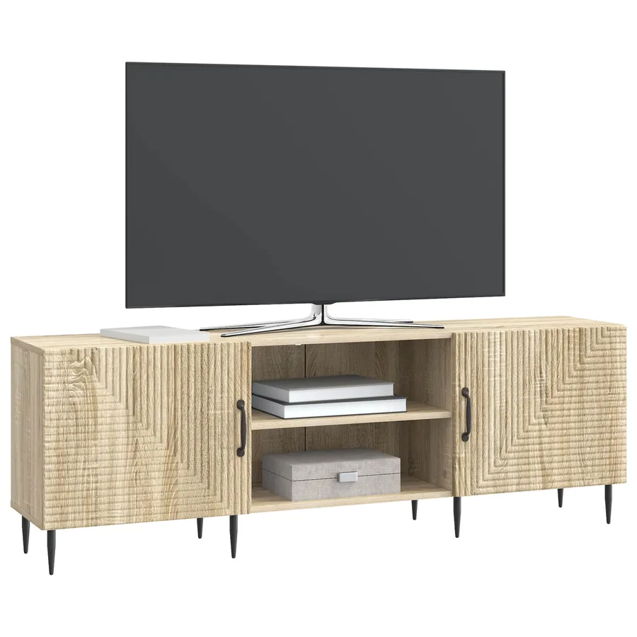 Meuble TV Chêne Sonoma 150 x 31 x 50 cm Bois d'ingénierie - 3