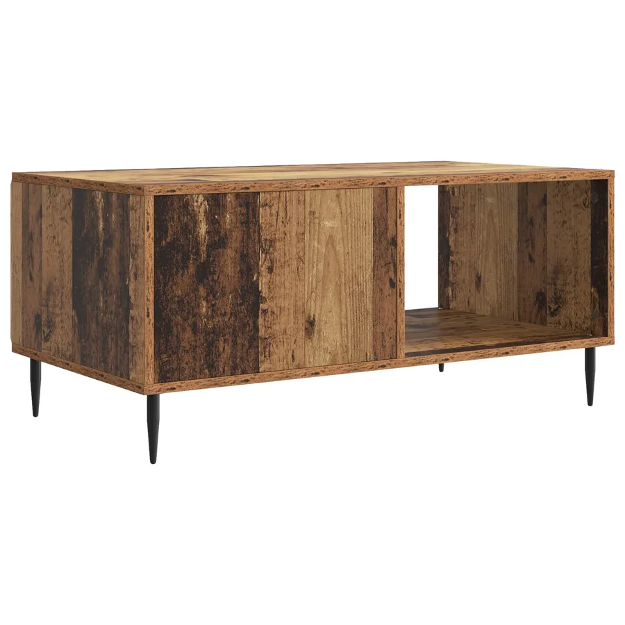 Table basse Bois ancien 90 x 50 x 40 cm Bois d'ingénierie - 7
