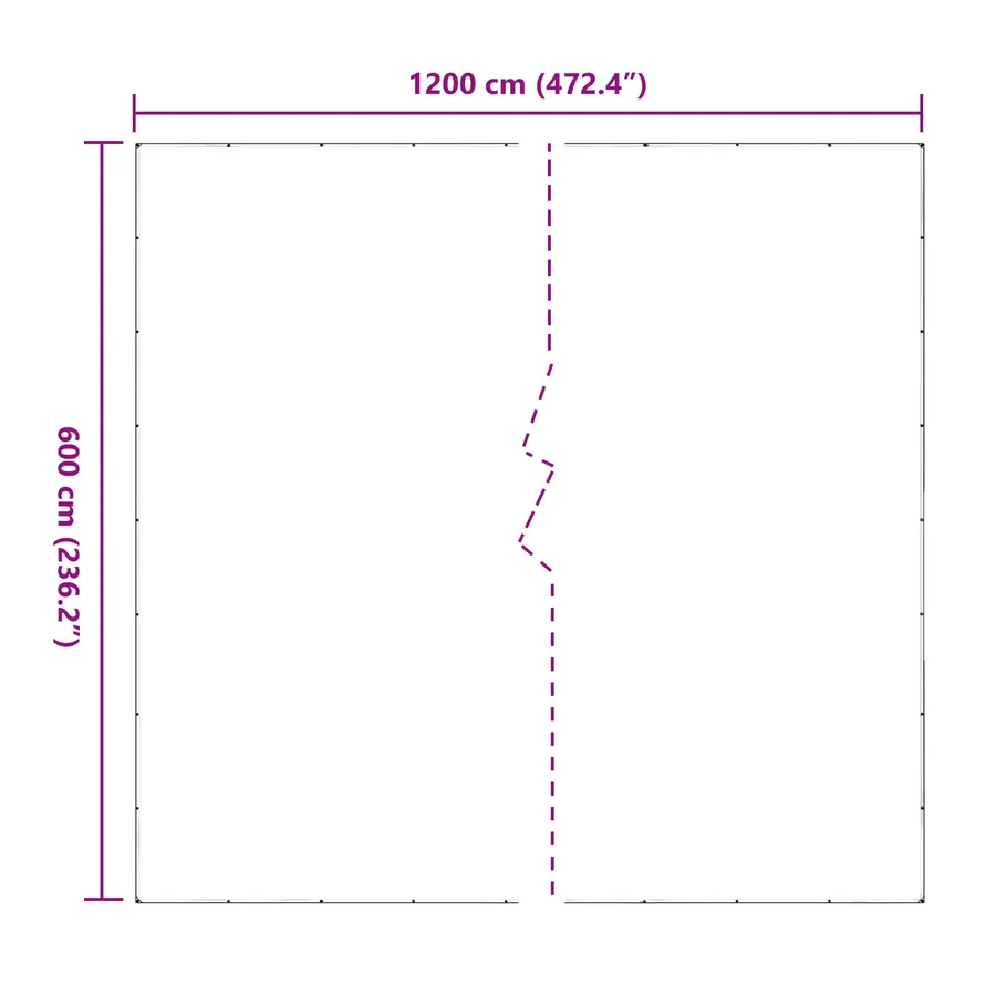 Couverture pour plantes Transparent 6 x 12 m PVC - 10