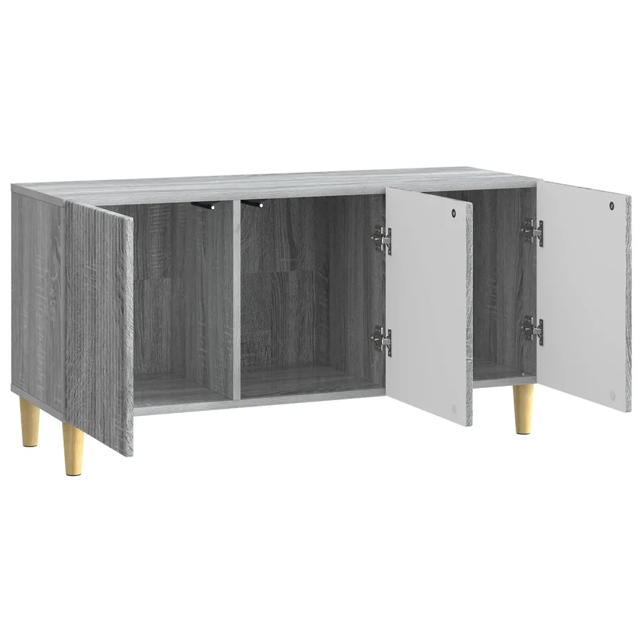 Meuble TV Sonoma gris 99 x 34,5 x 50 cm Bois d'ingénierie - 5