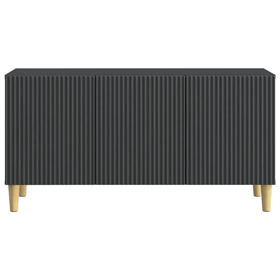 Meuble TV Noir 99 x 34,5 x 50 cm Bois d'ingénierie - 6