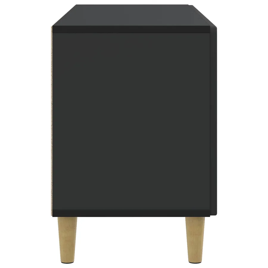 Meuble TV Noir 99 x 34,5 x 50 cm Bois d'ingénierie - 7