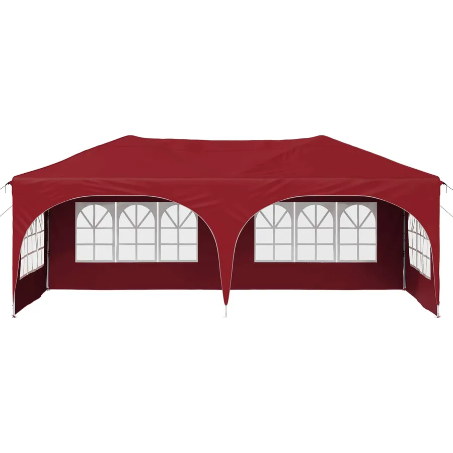 Tente de fête pop-up 575 x 288 x 245 cm Bordeaux Tissu Oxford - 5