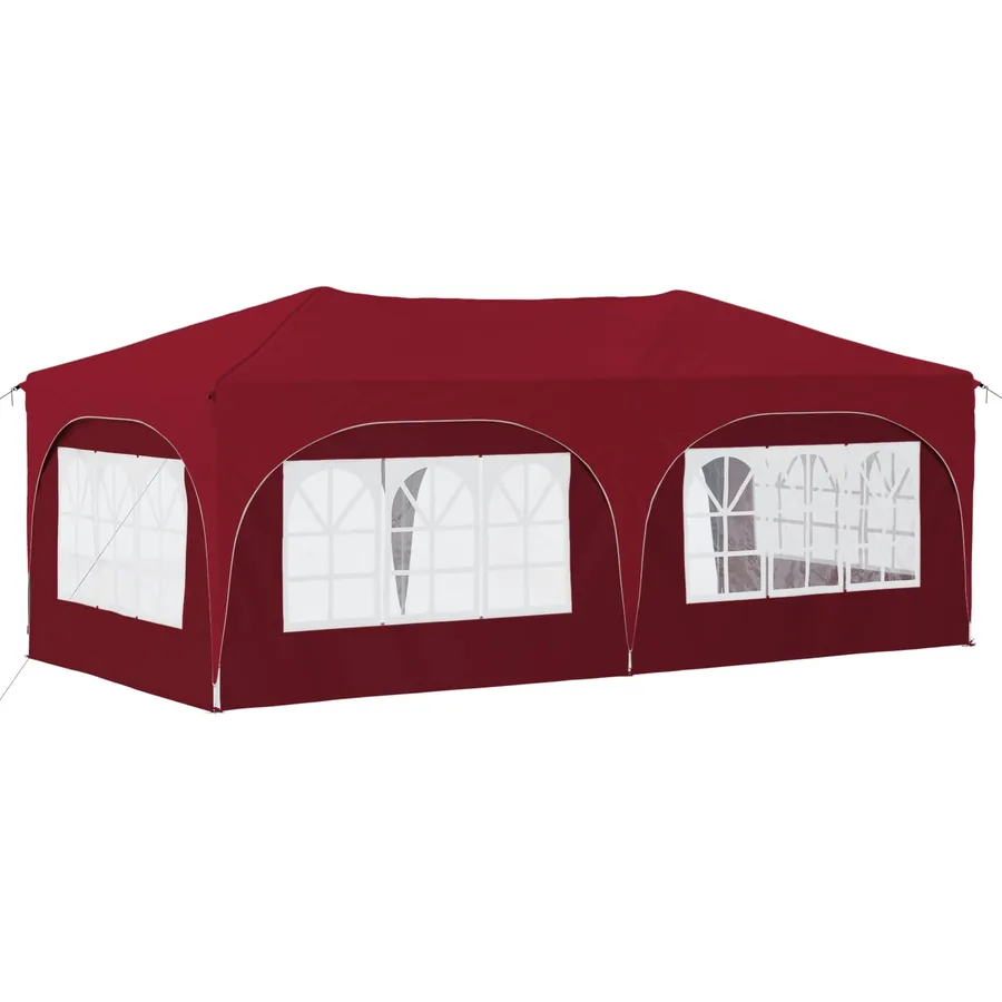 Tente de fête pop-up 575 x 288 x 245 cm Bordeaux Tissu Oxford - 7