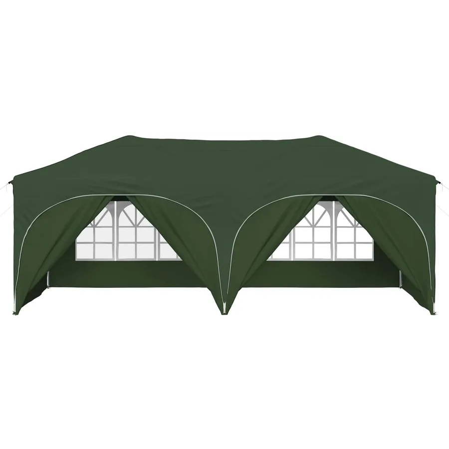 Tente de fête pop-up 575 x 288 x 245 cm Vert Tissu Oxford - 6
