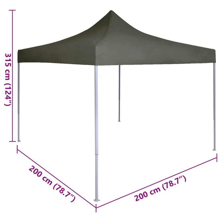 Tente de fête Anthracite 200 x 200 x 315 cm Tissu Oxford - 11