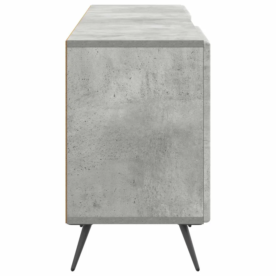 Meuble TV Gris béton 150 x 31 x 50 cm Bois d'ingénierie - 7