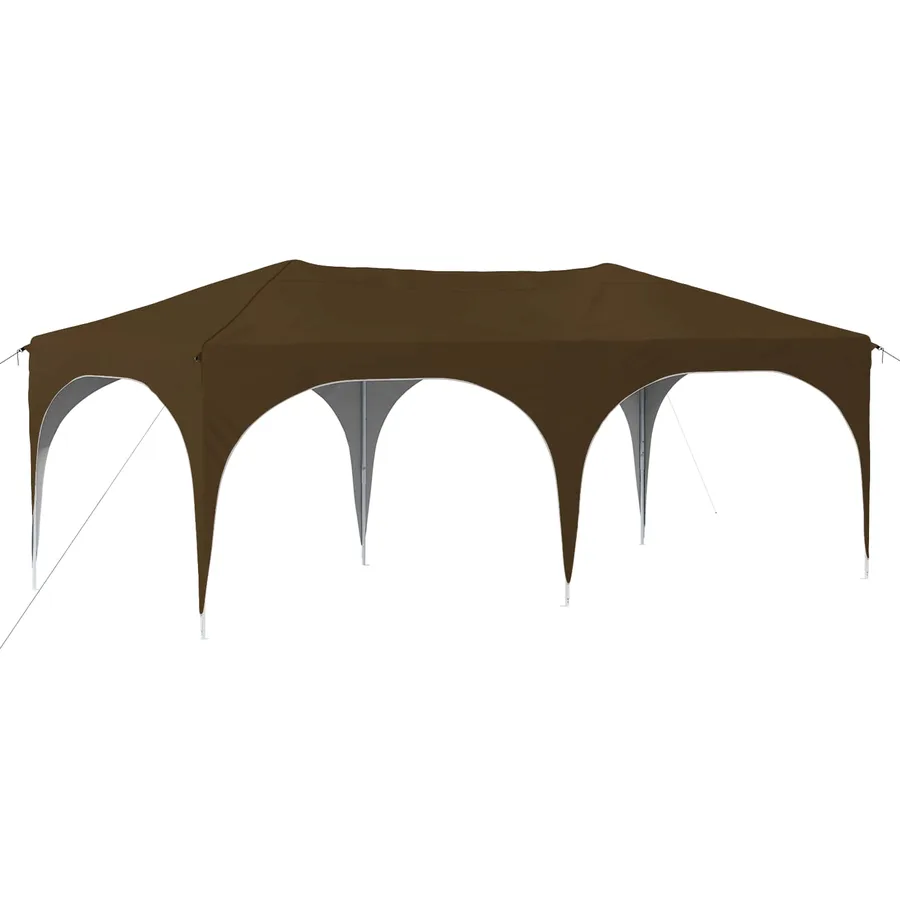 Tente de fête pop-up 575 x 288 x 245 cm Taupe Tissu Oxford - 2