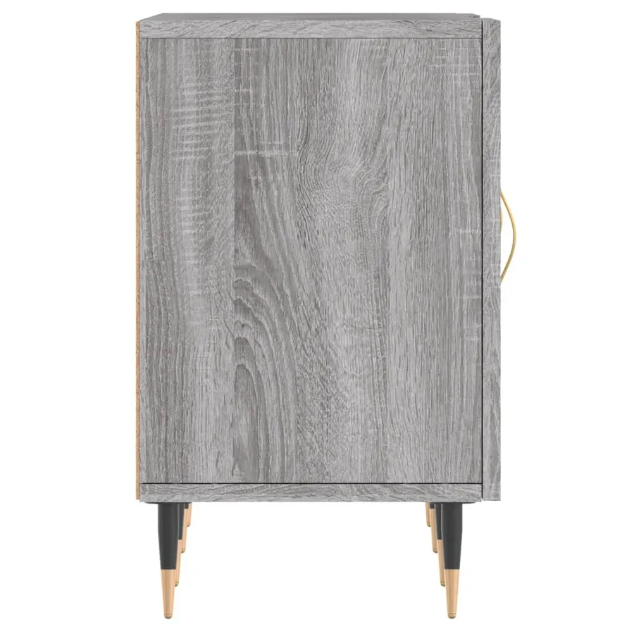Meuble TV sonoma gris 150x30x50 cm bois d'ingénierie - 7