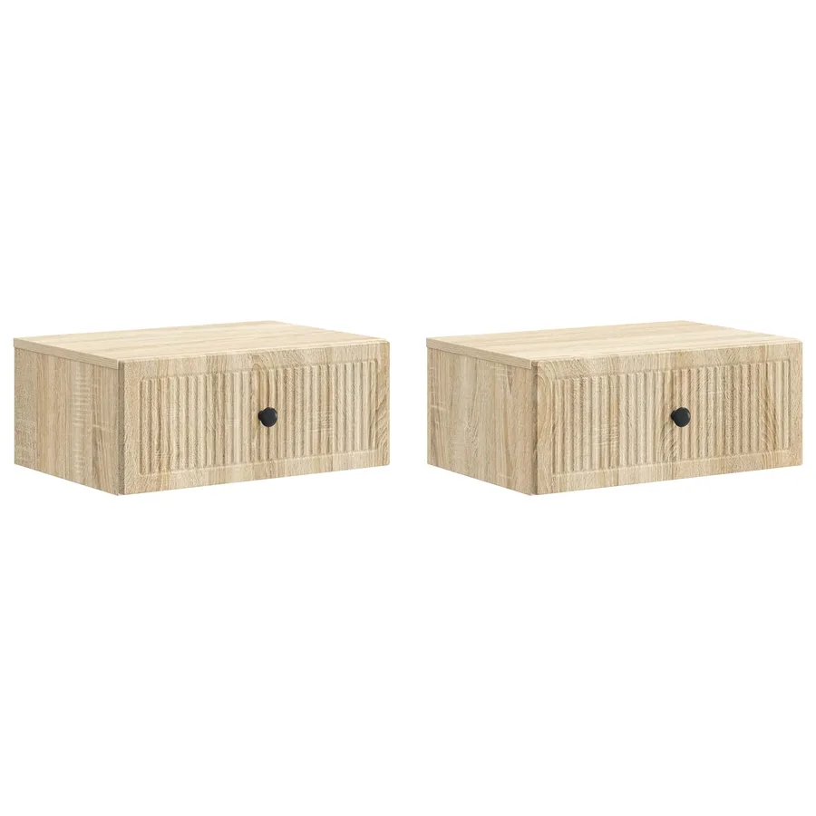 Cabinet de chevet 2 pcs Chêne Sonoma 49 x 34,5 x 20 cm - 2