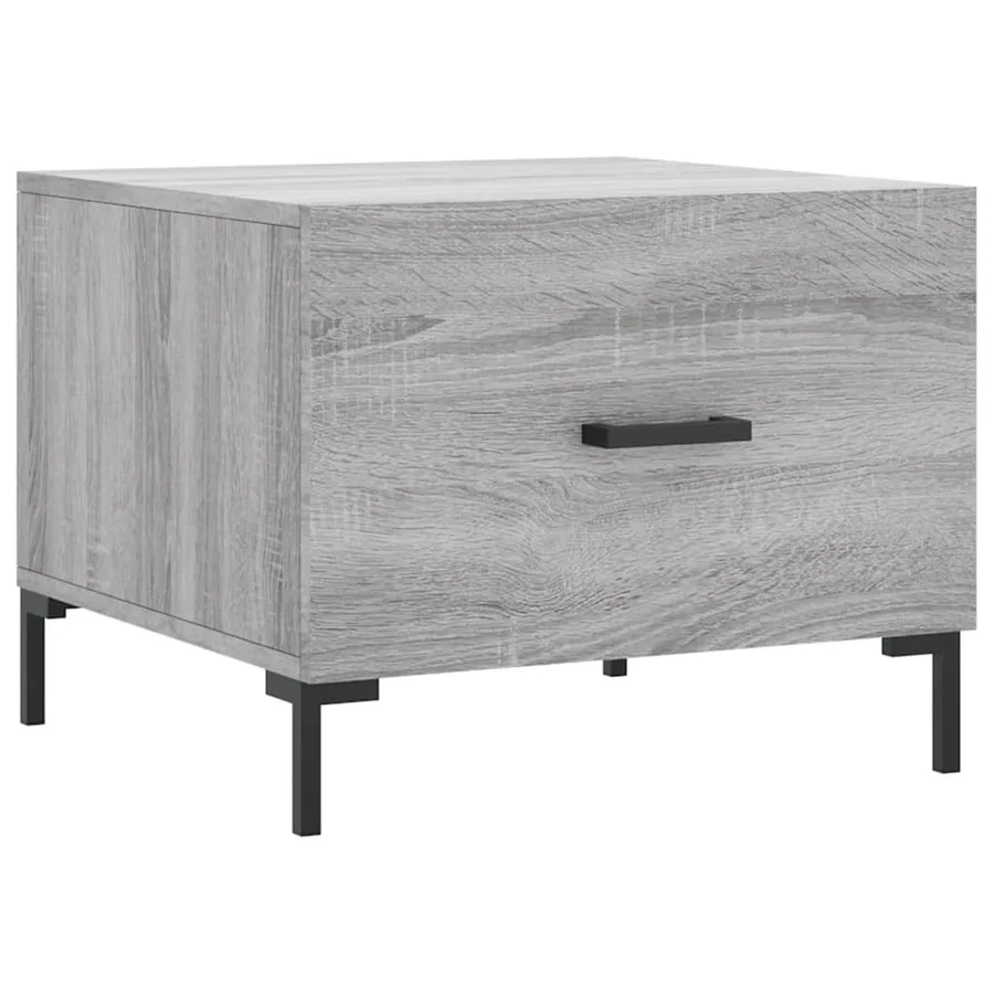 Tables basses 2 pcs sonoma gris 50x50x40 cm bois d'ingénierie - 5