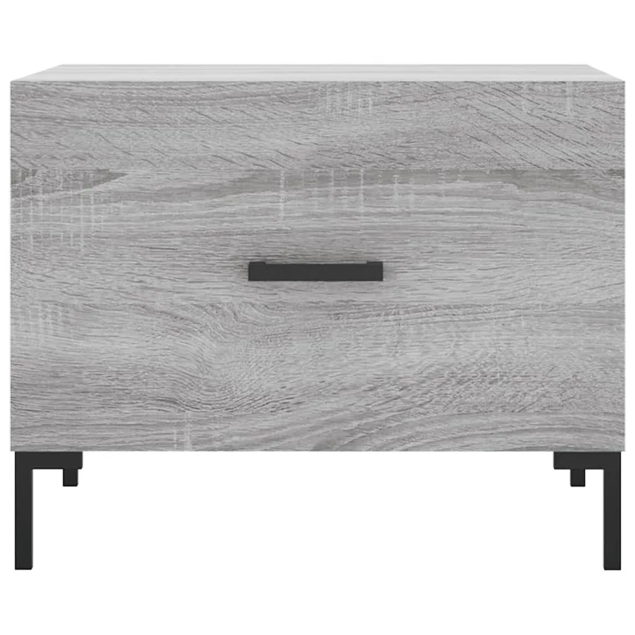 Tables basses 2 pcs sonoma gris 50x50x40 cm bois d'ingénierie - 6