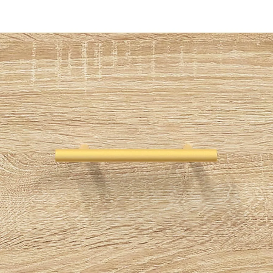 Buffet haut chêne sonoma 69,5x31x115 cm bois d'ingénierie - 9