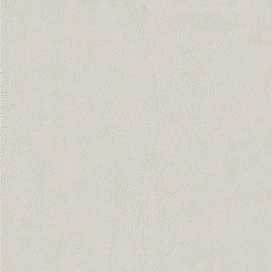 Chaise à bascule avec repose-pied Blanc crème Velours - 11