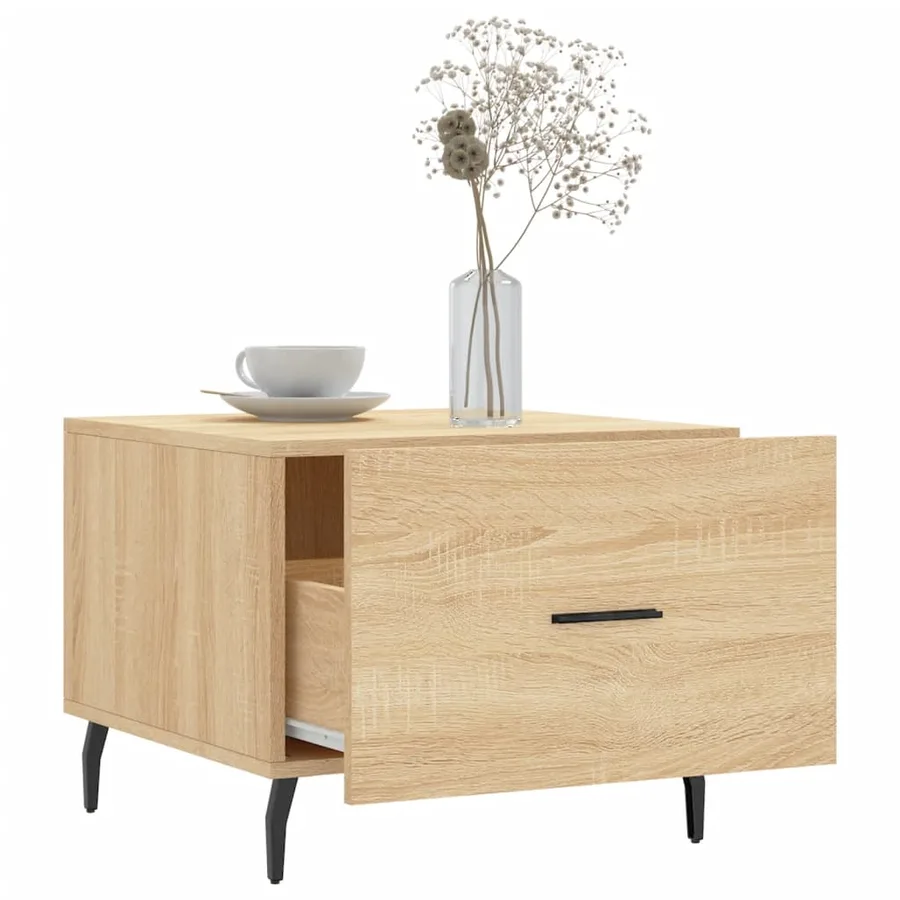 Tables basses 2 pcs chêne sonoma 50x50x40 cm bois d'ingénierie - 4