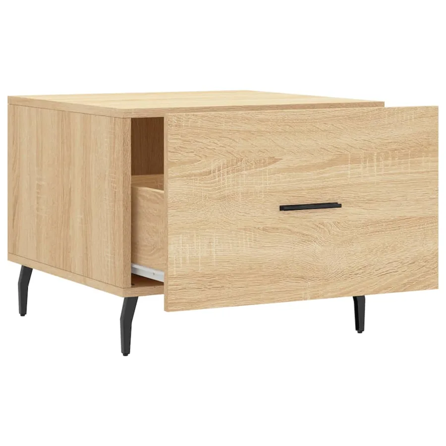 Tables basses 2 pcs chêne sonoma 50x50x40 cm bois d'ingénierie - 7