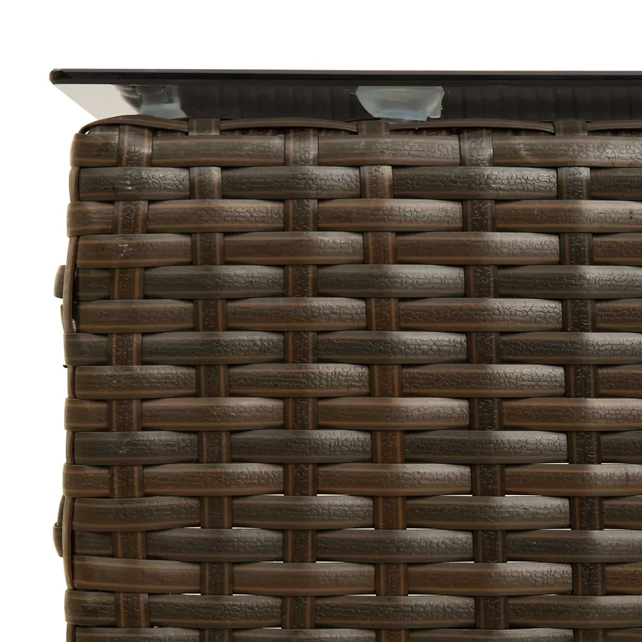 Ensemble de canapé de jardin avec coussin 2 pcs polyrotin - 11