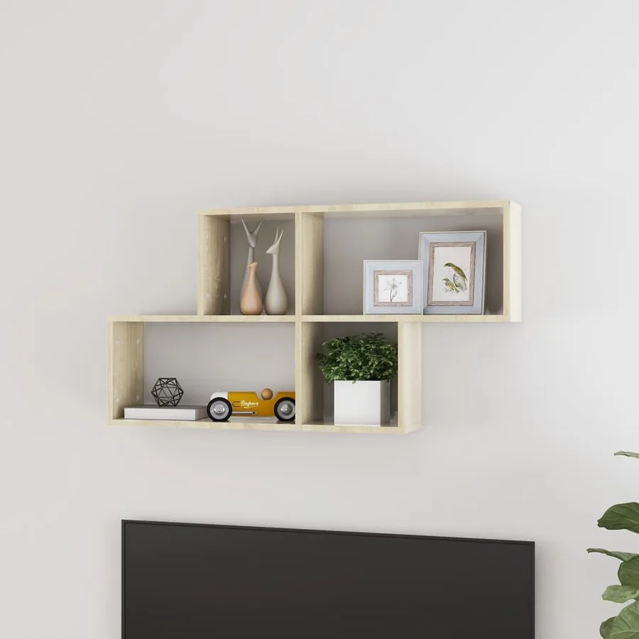 Étagère murale Chêne sonoma 100x18x53 cm Bois d’ingénierie