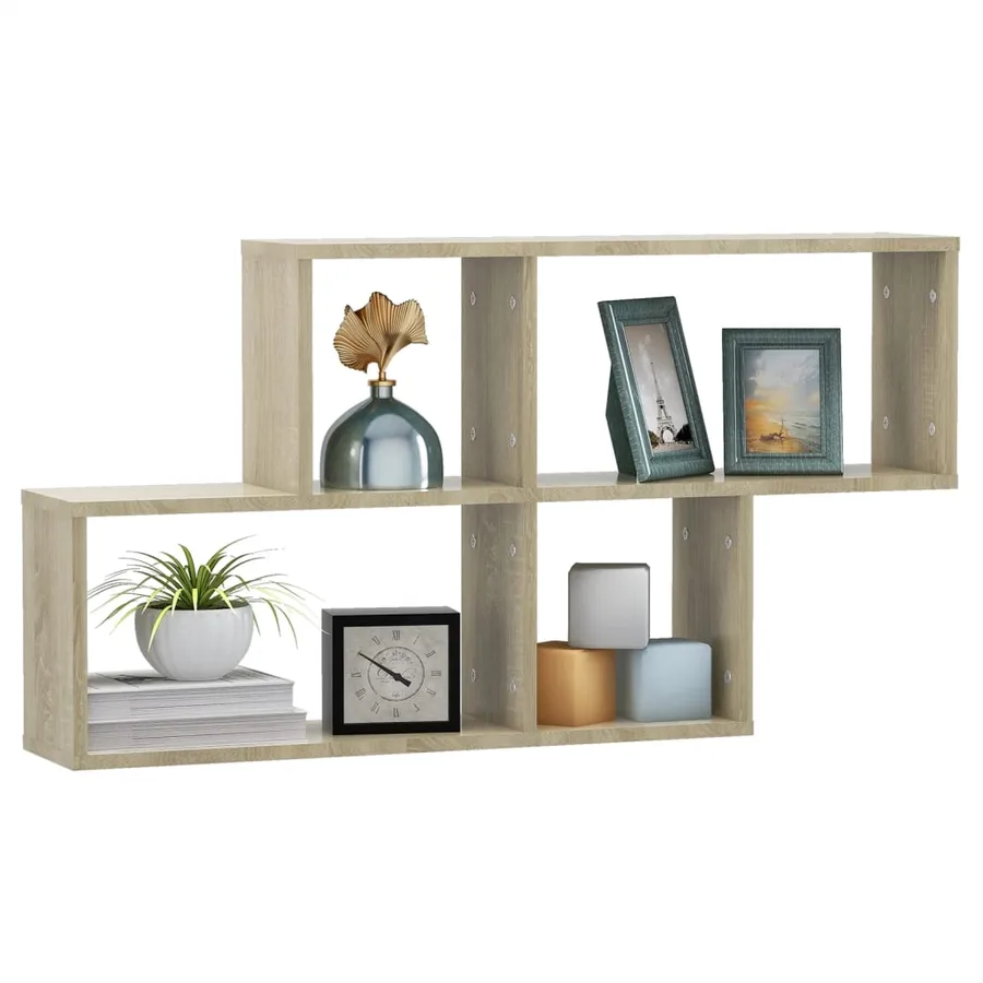 Étagère murale Chêne sonoma 100x18x53 cm Bois d’ingénierie - 3