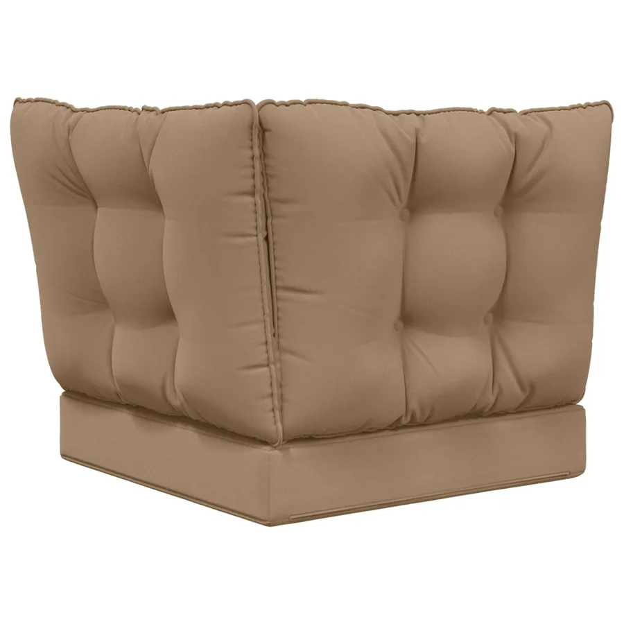 Coussin de canapé d'extérieur Polyester Taupe 60 x 40 x 10 cm - 7