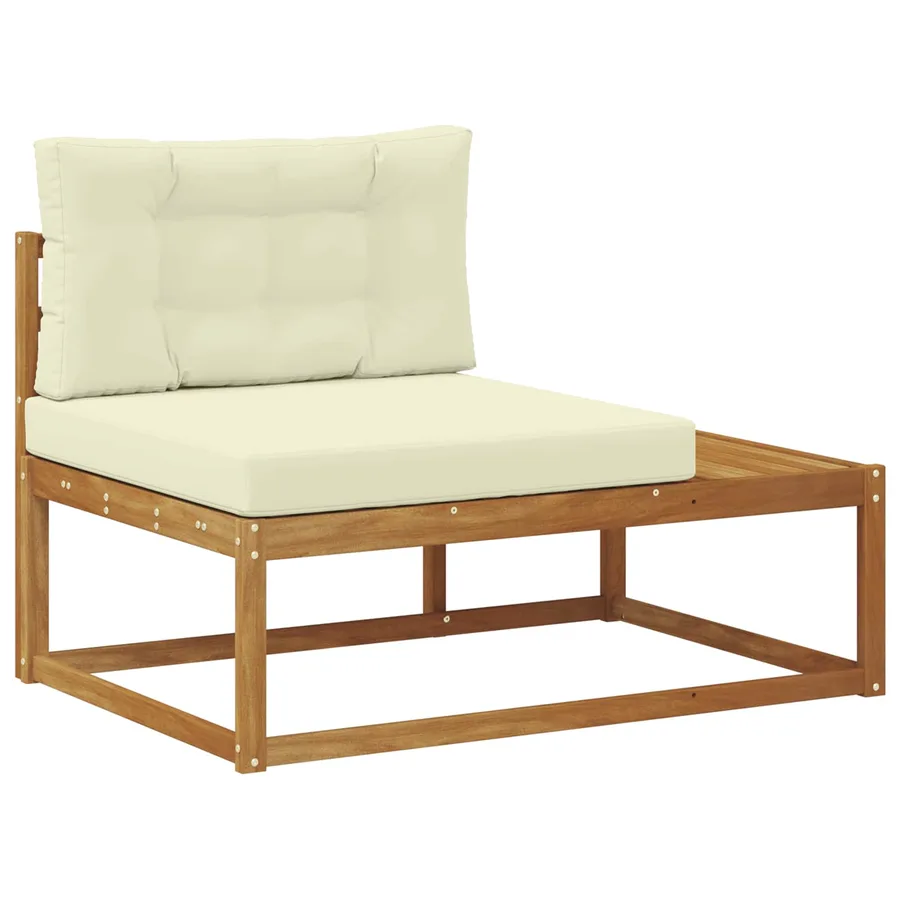 Canapé d'extérieur extrémité Naturel 115 x 83 x 73 cm - 2