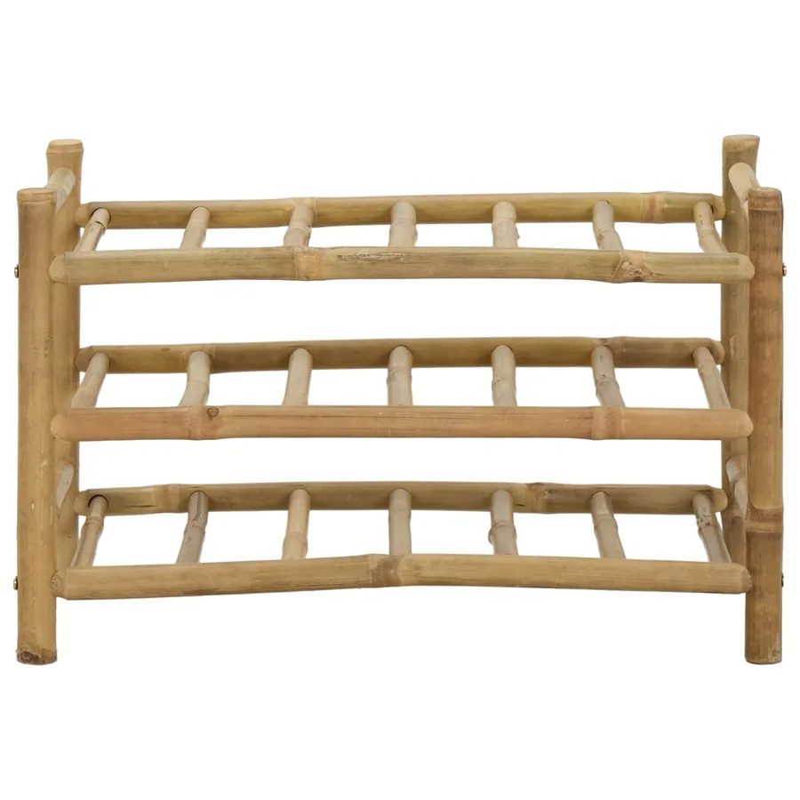 Étagère à vin Naturel 57 x 29,5 x 36 cm Bambou - 3