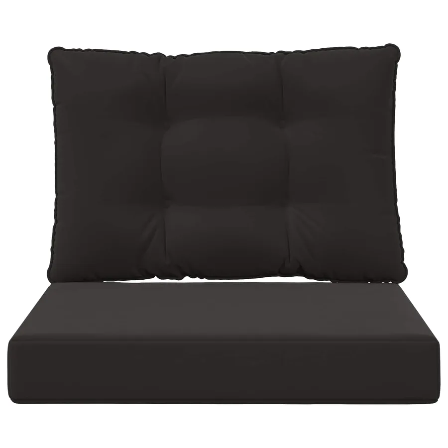 Coussin de canapé d'extérieur Polyester Noir 60 x 50,5 x 8 cm - 6