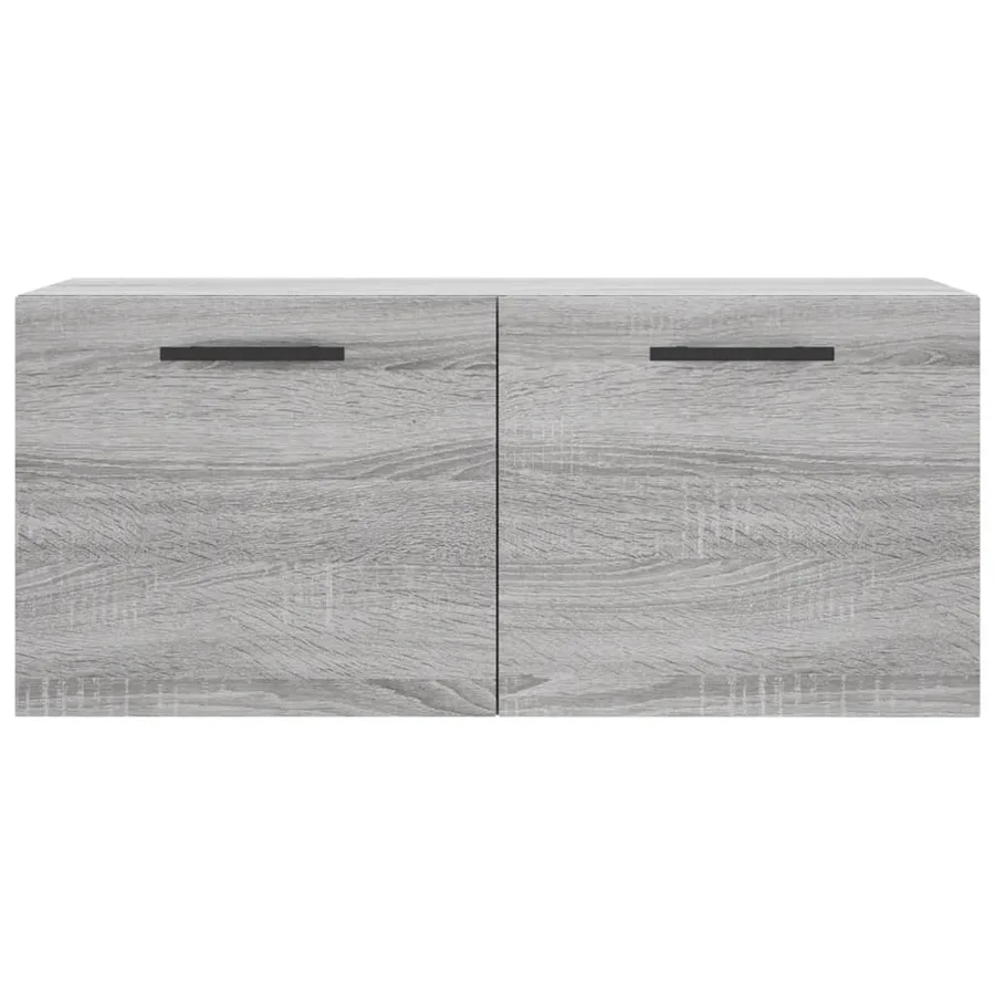 Armoire murale sonoma gris 80x36,5x35 cm bois d'ingénierie - 5