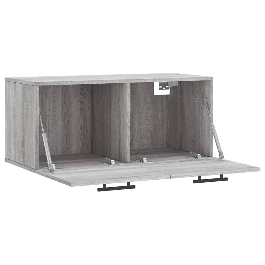 Armoire murale sonoma gris 80x36,5x35 cm bois d'ingénierie - 6