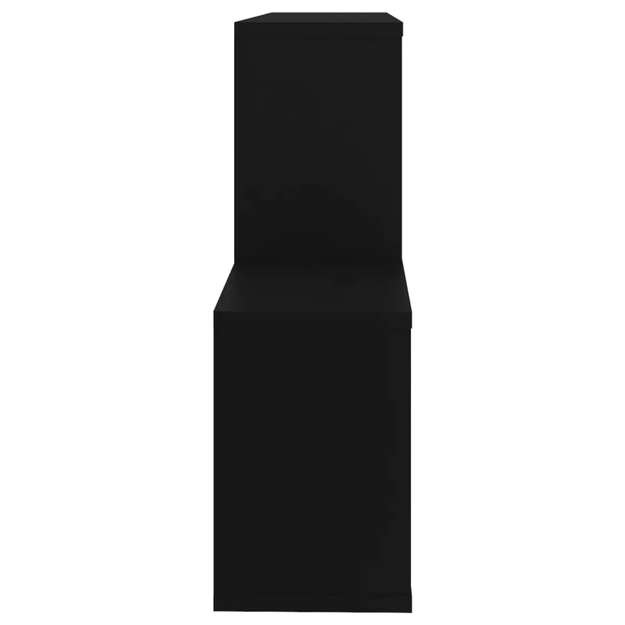 Étagère murale Noir 100x18x53 cm Bois d’ingénierie - 5