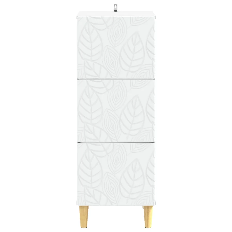 Armoire à tiroirs Blanc 33 x 34,5 x 90 cm Bois d'ingénierie - 5