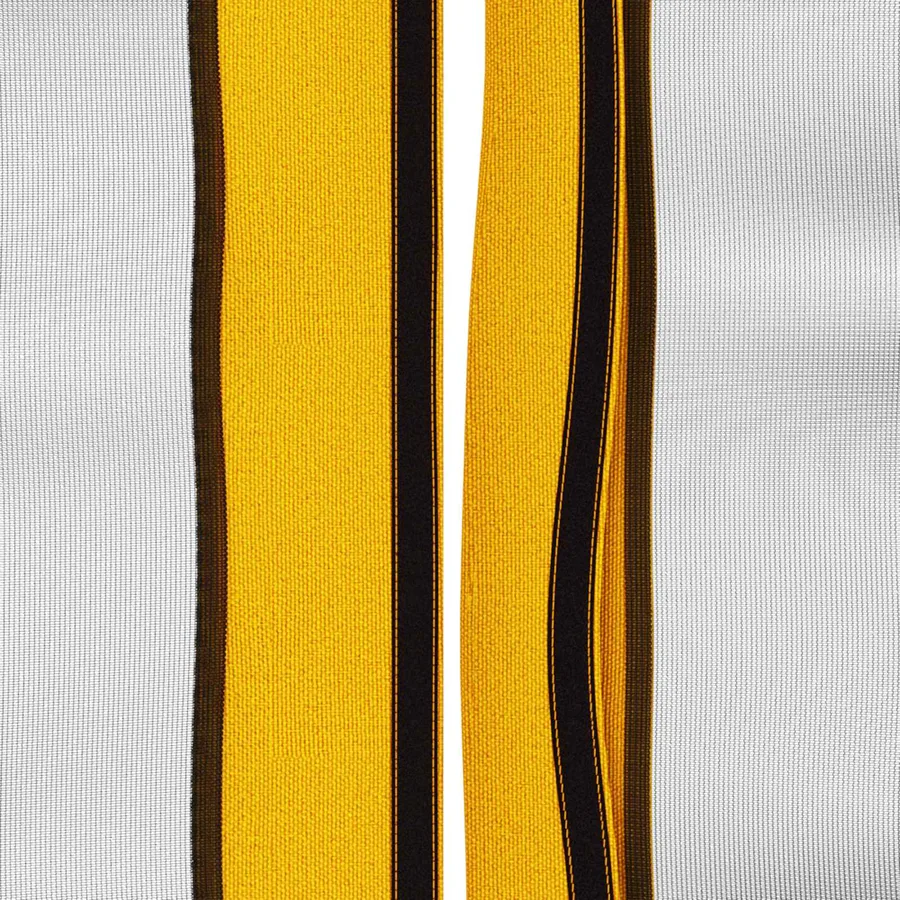 Housse de tonnelle avec murs latéraux 6 x 3 m Jaune Polyester - 7