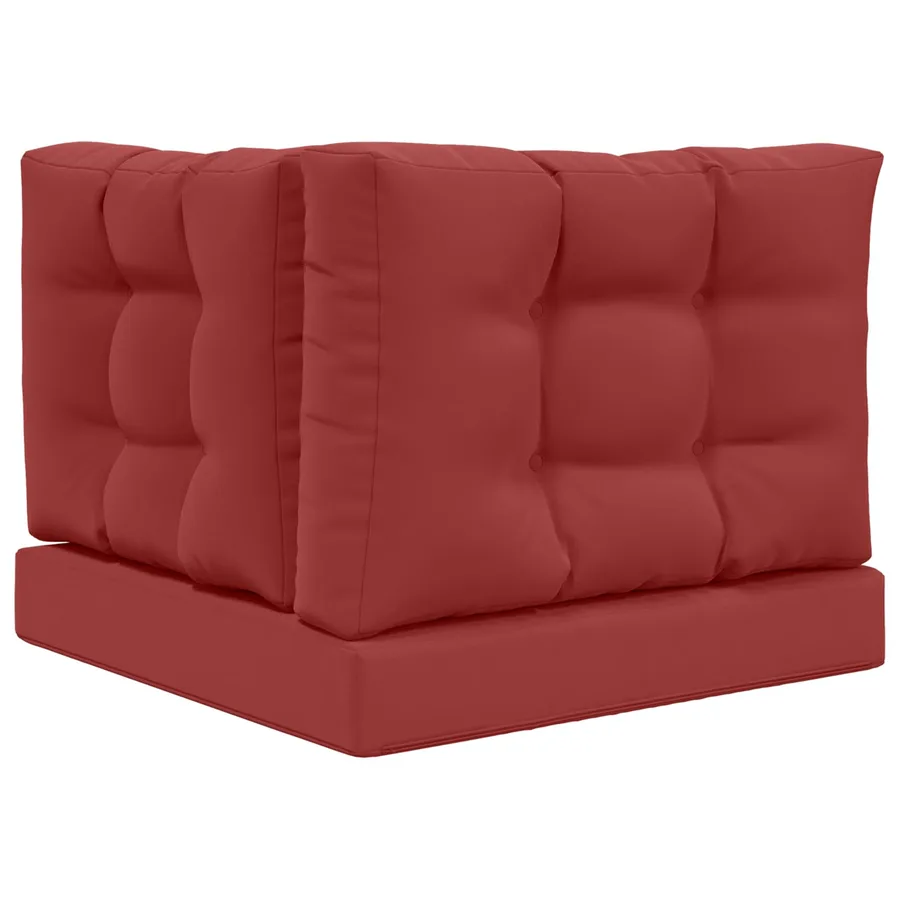 Coussin de canapé d'extérieur 3 pcs Bordeaux Polyester - 7