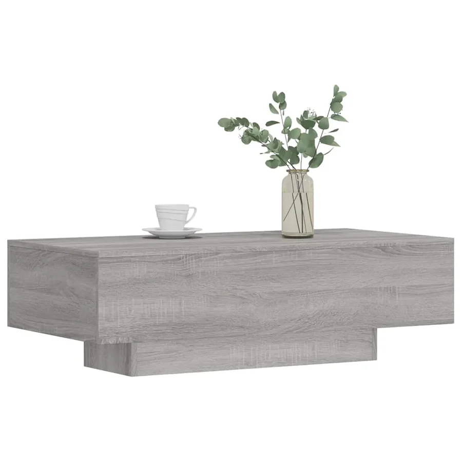Table basse sonoma gris 100x49,5x31 cm bois d'ingénierie - 3