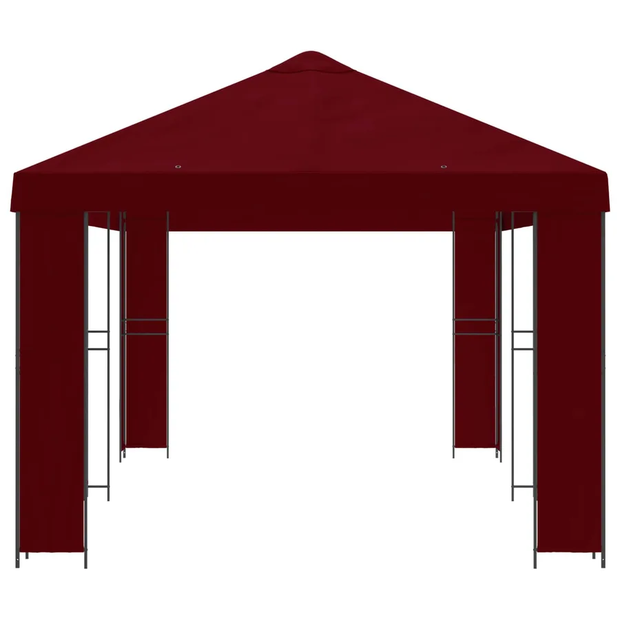 Abri de jardin 6 x 3 m Bordeaux Polyester et Acier 190 - 4