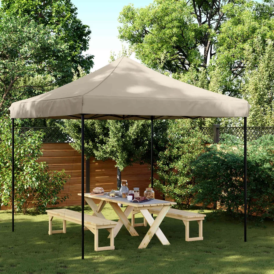 Tente de fête Taupe 292 x 292 x 315 cm Tissu Oxford