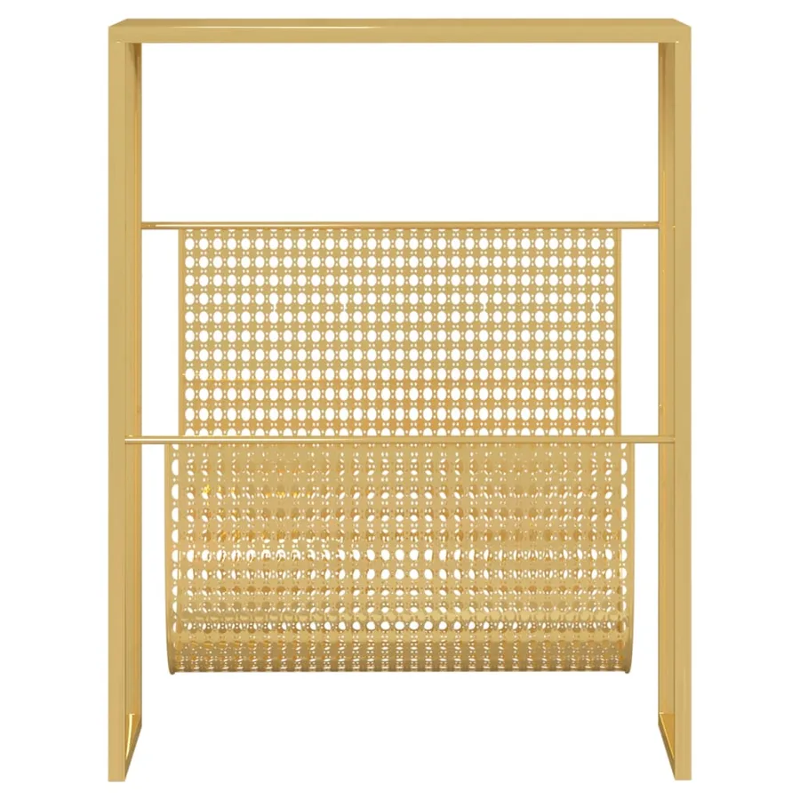 Porte-revue Doré 35x15x45 cm Acier - 3