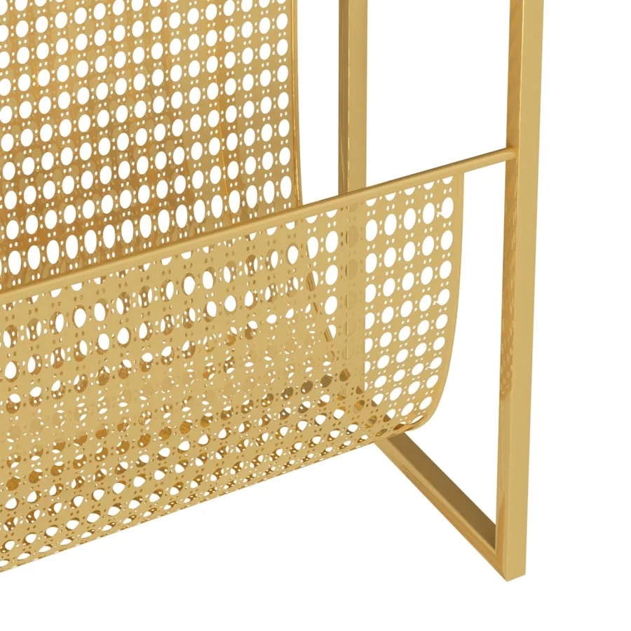 Porte-revue Doré 35x15x45 cm Acier - 6