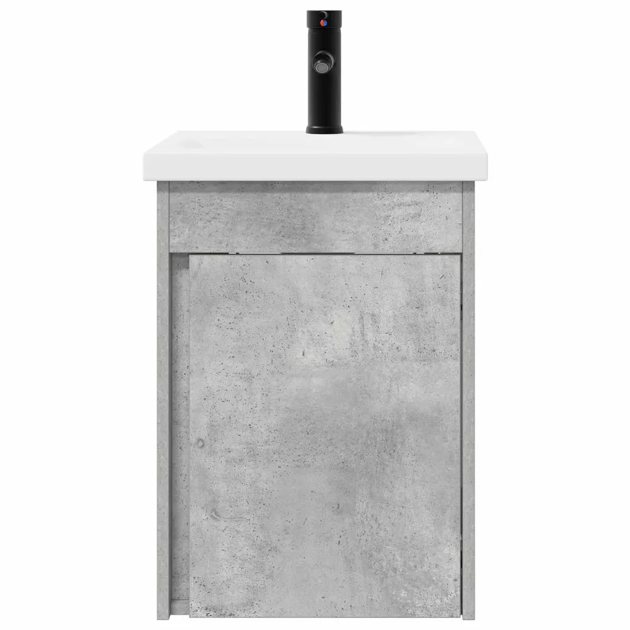Meuble de salle de bain avec robinet Gris béton - 5