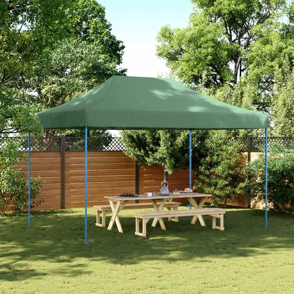 Tente de fête Vert 279 x 410 x 315 cm Tissu Oxford
