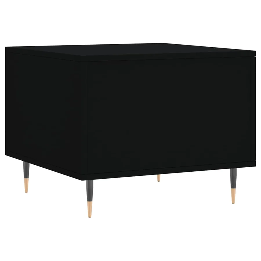 Table basse Noir 50x50x40 cm Bois d'ingénierie - 8