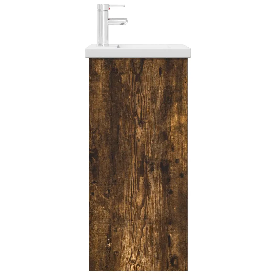 Meuble de salle de bain avec évier Chêne fumé 42 x 40 x 84,5 cm - 5