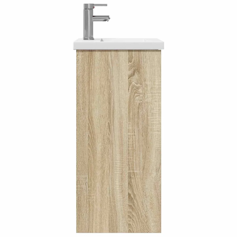 Meuble de salle de bain avec évier Chêne Sonoma - 5