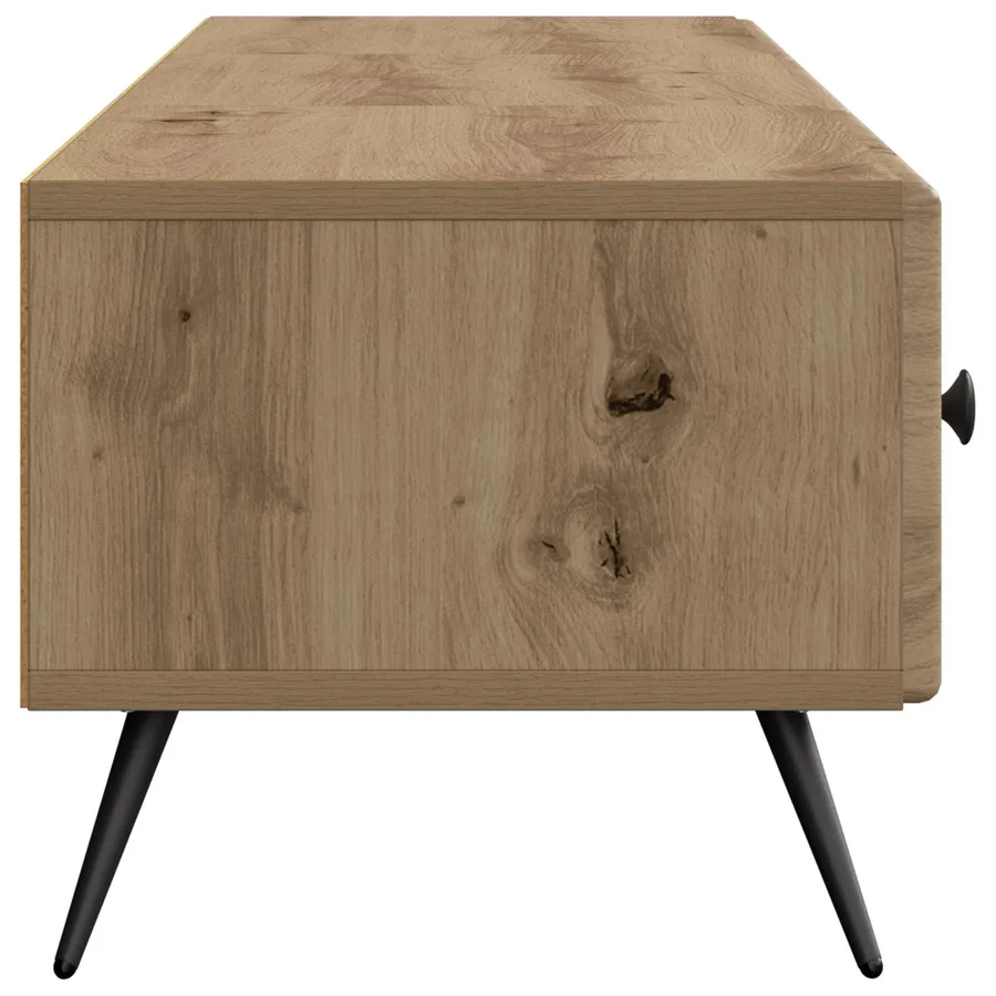 Meuble TV 147 x 34,5 x 30 cm Chêne artisanal Bois d'ingénierie - 7