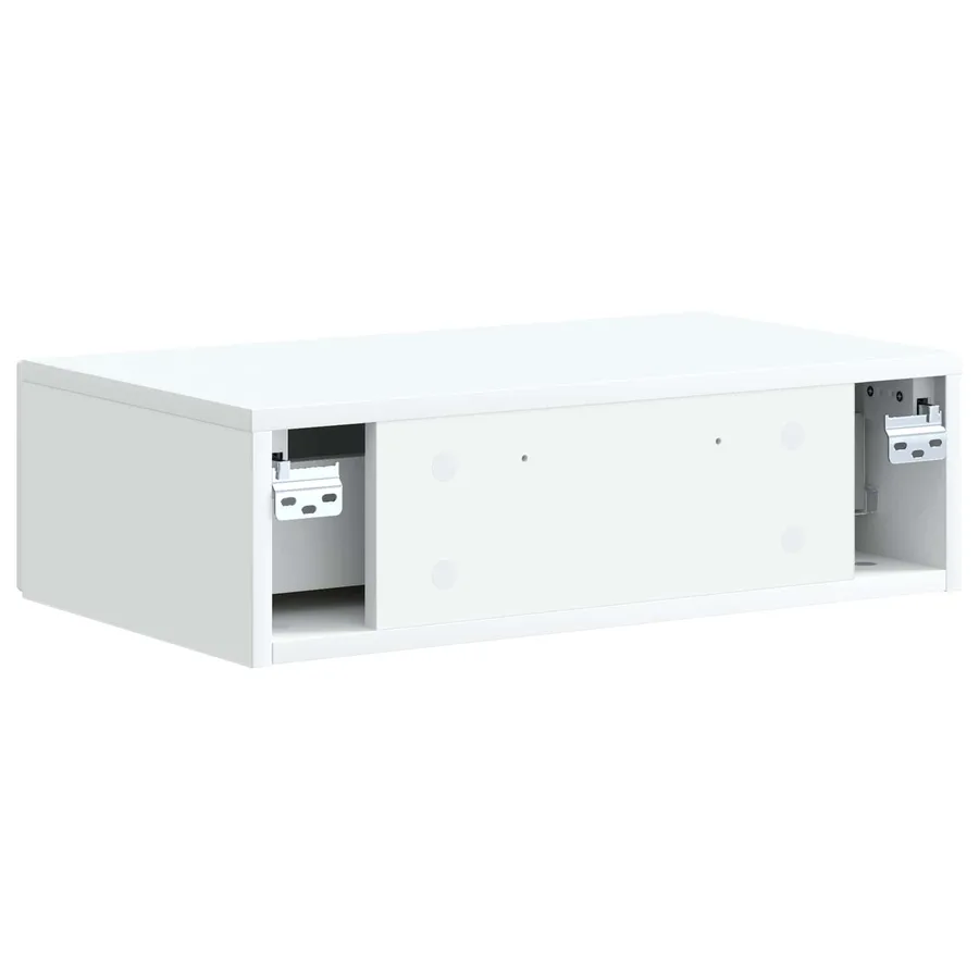Table d'appoint murale Blanc 59 x 34,5 x 17 cm - 7