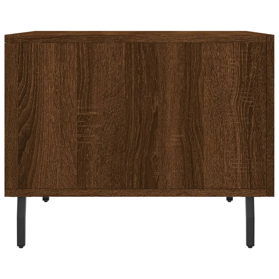 Table basse Chêne marron 50x50x40 cm Bois d'ingénierie - 7